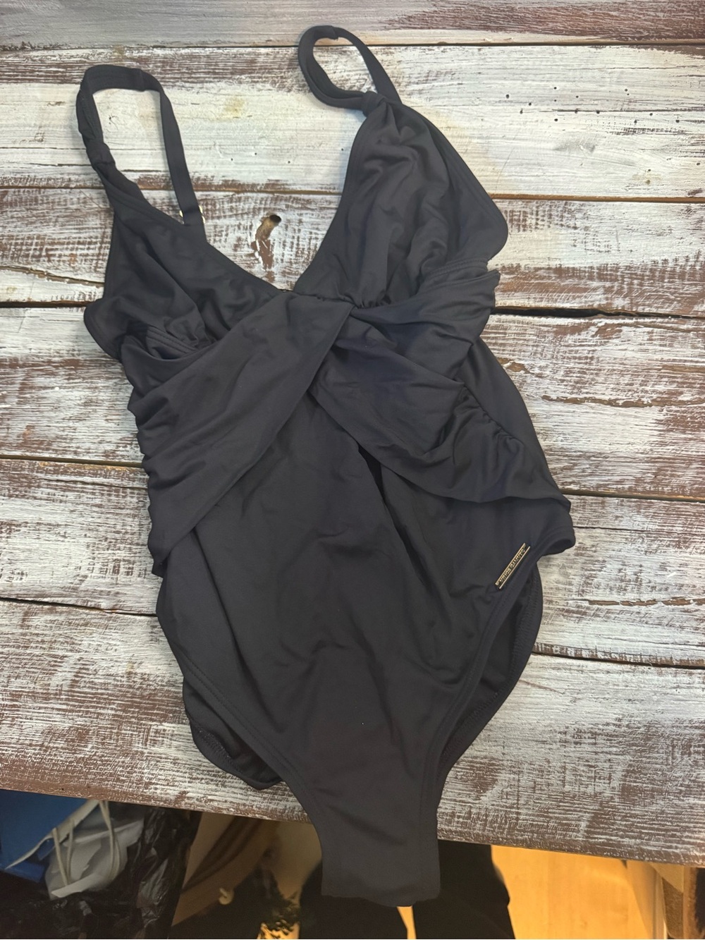 SALE 2 for $10
Vince Camuto Black Twist-Front One-Piece Swimsuit